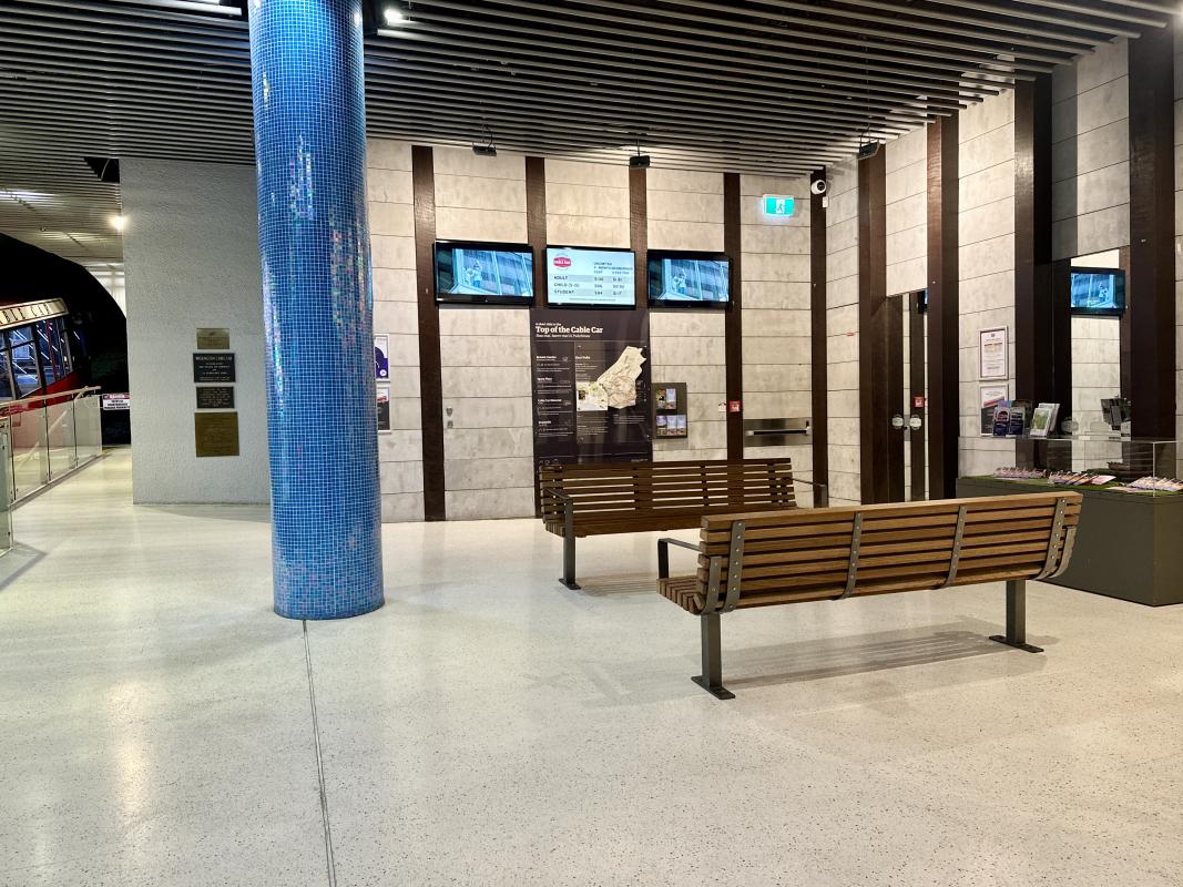 Seating at Lambton Quay Terminal