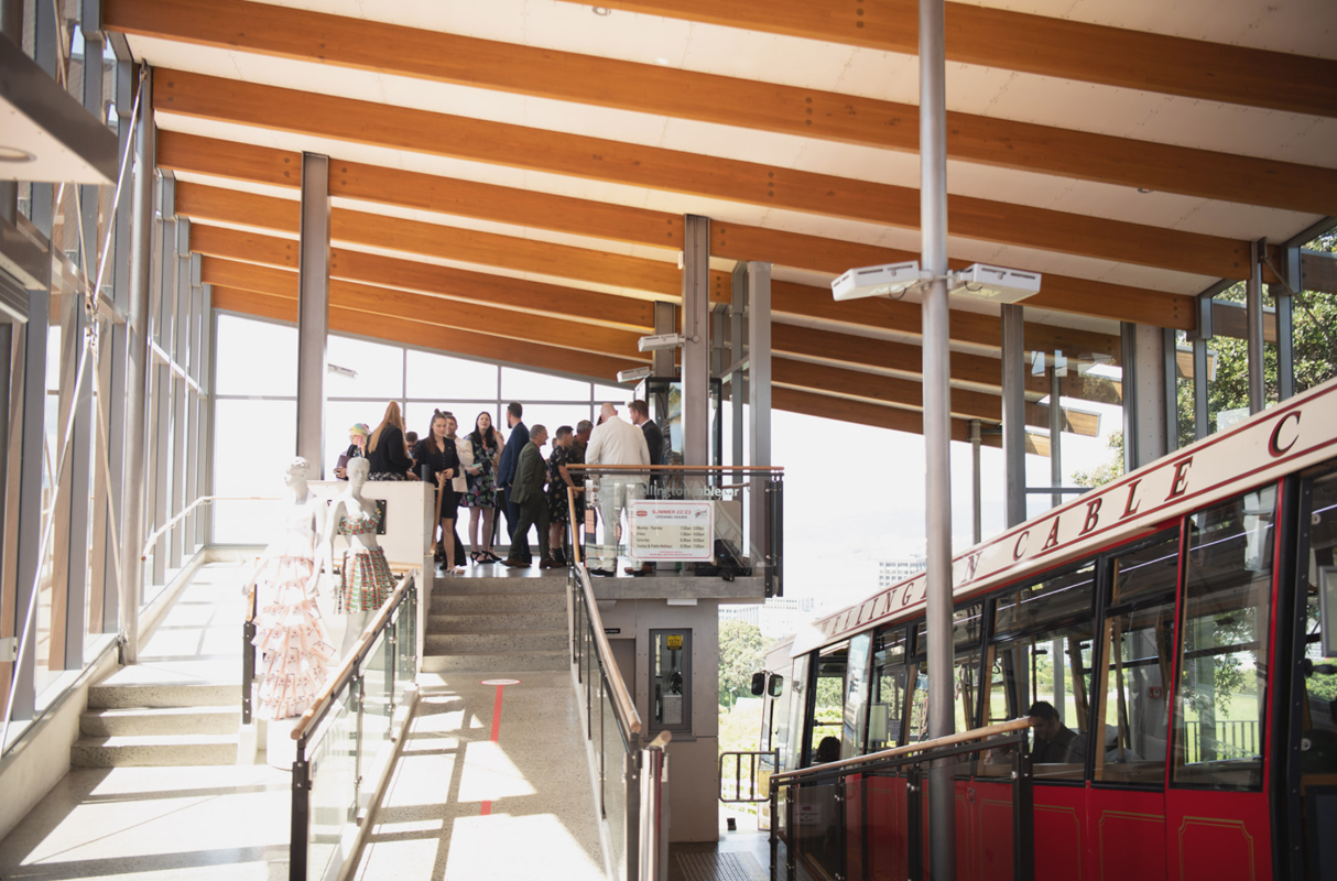 Cable Car Wedding Gathering